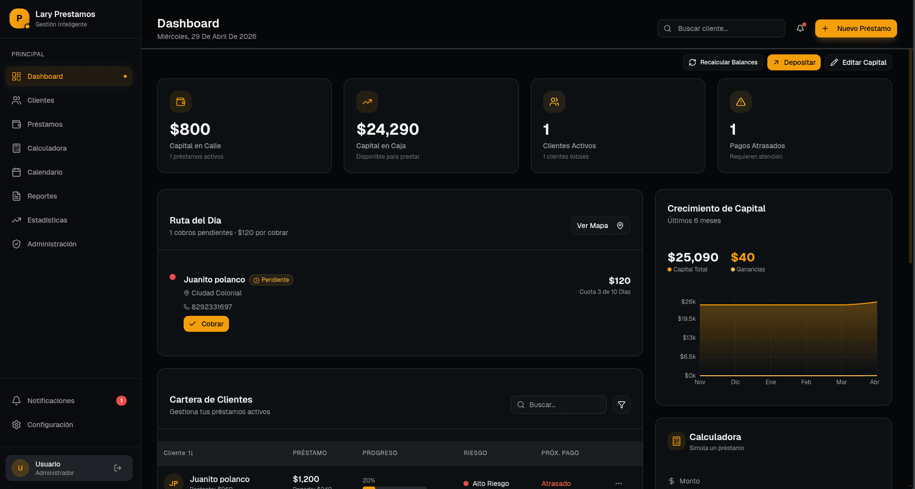 Vista previa de PrestaFlow